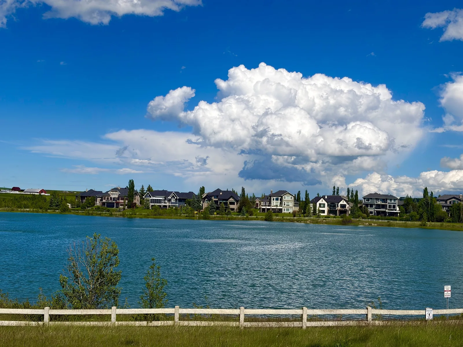 Cochrane Lake and Monterra near Cochrane, Alberta