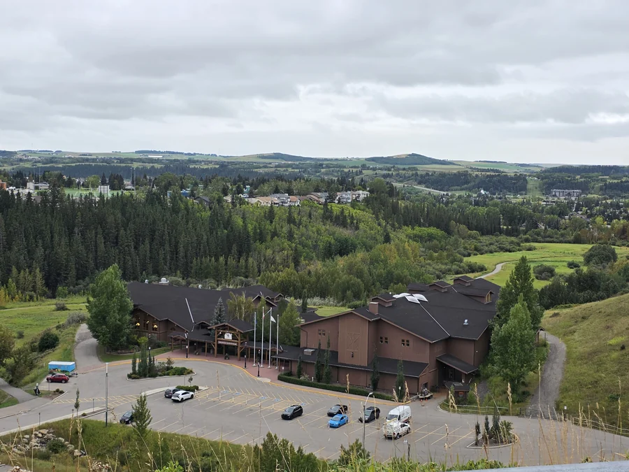 Cochrane RancheHouse seen from Sunset Ridge, Cochrane, Alberta
