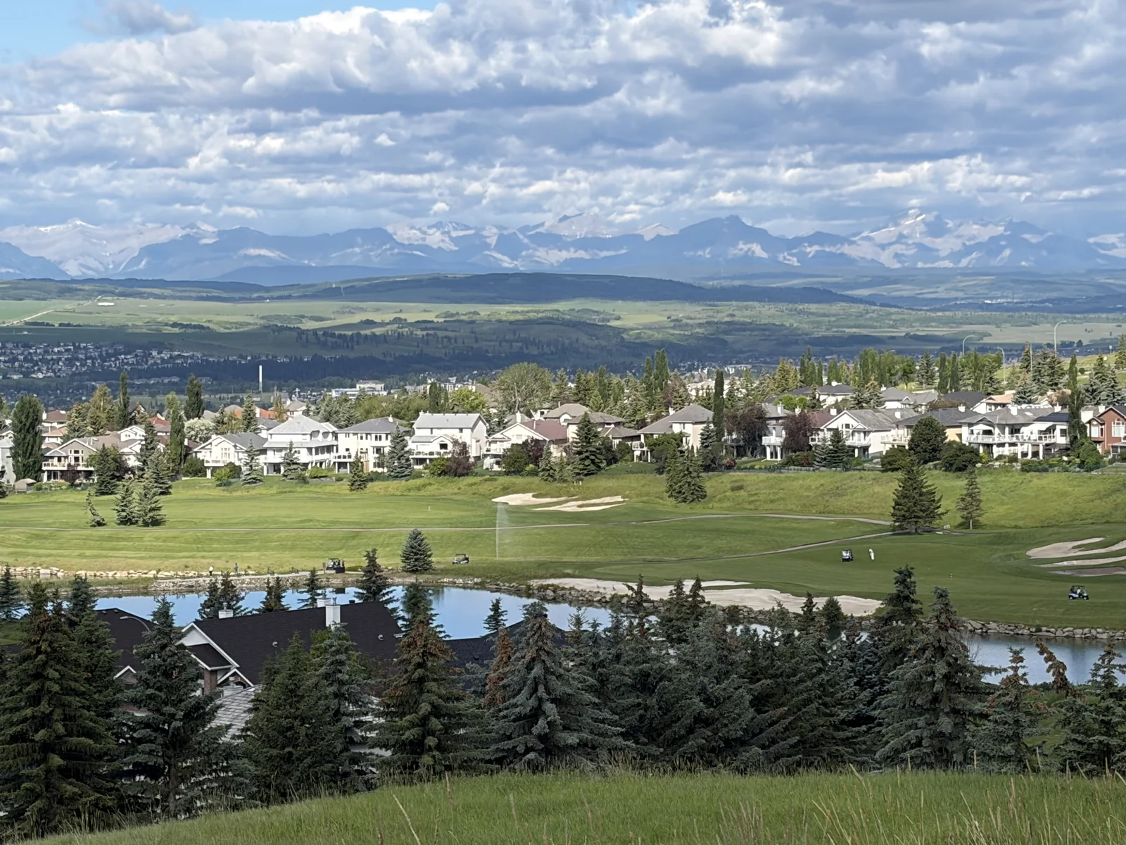 The Rockies from GlenEagles, Cochrane Alberta
